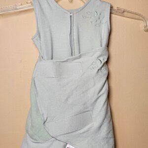 y2k HALO SleepSack Swaddle Sage Cotton Newborn 6–12 lbs Back Is Best EUC